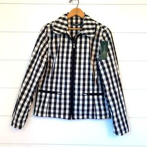 NWT $199 Ralph Lauren black-and-white checkered jacket (m)